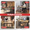 Huxxion 48" Adjustable Work Bench, Heavy Duty Chipboard Work Table with Power Outlet - 4 of 4