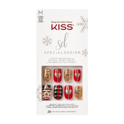 Kiss Special Design Limited Edition Fake Nails - Candle and Blanket - 28ct
