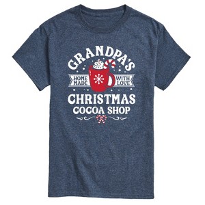 Men's - Instant Message - Grandpas Christmas Cocoa Shop Short Sleeve Graphic T-Shirt - 1 of 4