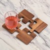 Kalmar Home Acacia Wood Puzzle Piece Coasters -s/4 - 2 of 4