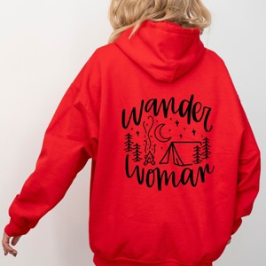 Simply Sage Market Wander Woman Tent Front And Back Hoodie - 1 of 4