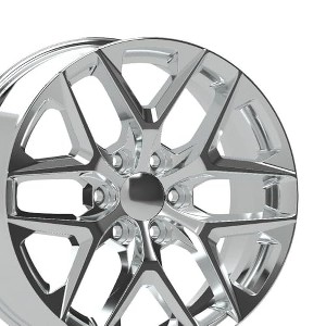 OE Wheels CV62 20 Inch Rim Fits Silverado 1500 Style 6x139.7 20x9 Chrome - Hollander 14078 (1) - 1 of 4