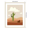 Amanti Art Southwest Cactus Landscape by Little Dean Wood Framed Wall Art Print - 3 of 4
