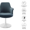 Modway Lippa Performance Velvet Swivel Dining Armchair - 2 of 4