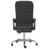vidaXL Massage Reclining Office Chair Black Velvet - 3 of 4