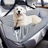 MaseiKar Dog Car Booster Seat for Large Dogs - Elevated Pet Seat with Safety Belt, Non-Slip Base, and Storage Pockets for Car Travel - 2 of 4
