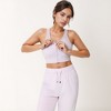 Anna-Kaci Active Women's Front Zip Crop Sports Bra with Scoop Neckline and Wide Shoulder Straps for Medium Support - 4 of 4