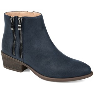 Journee Collection Womens Jayda Inside Zip Stacked Heel Booties - 1 of 4