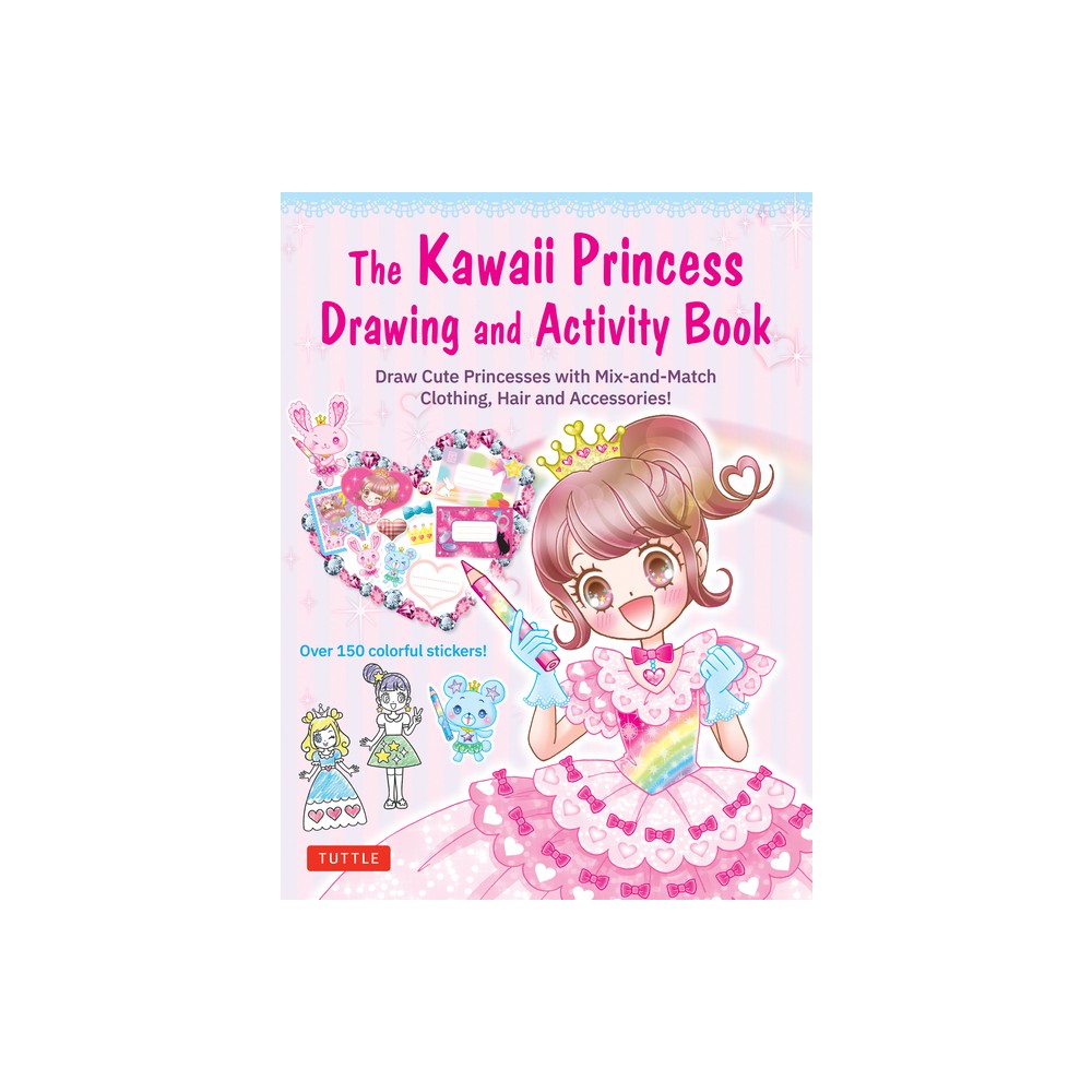 The Kawaii Princess Drawing and Activity Book - by Poplar Publishing (Paperback)