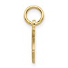 Black Bow Jewelry 14k Yellow Gold, Isabelle Collection, Mini Letter F Initial Charm - 2 of 4
