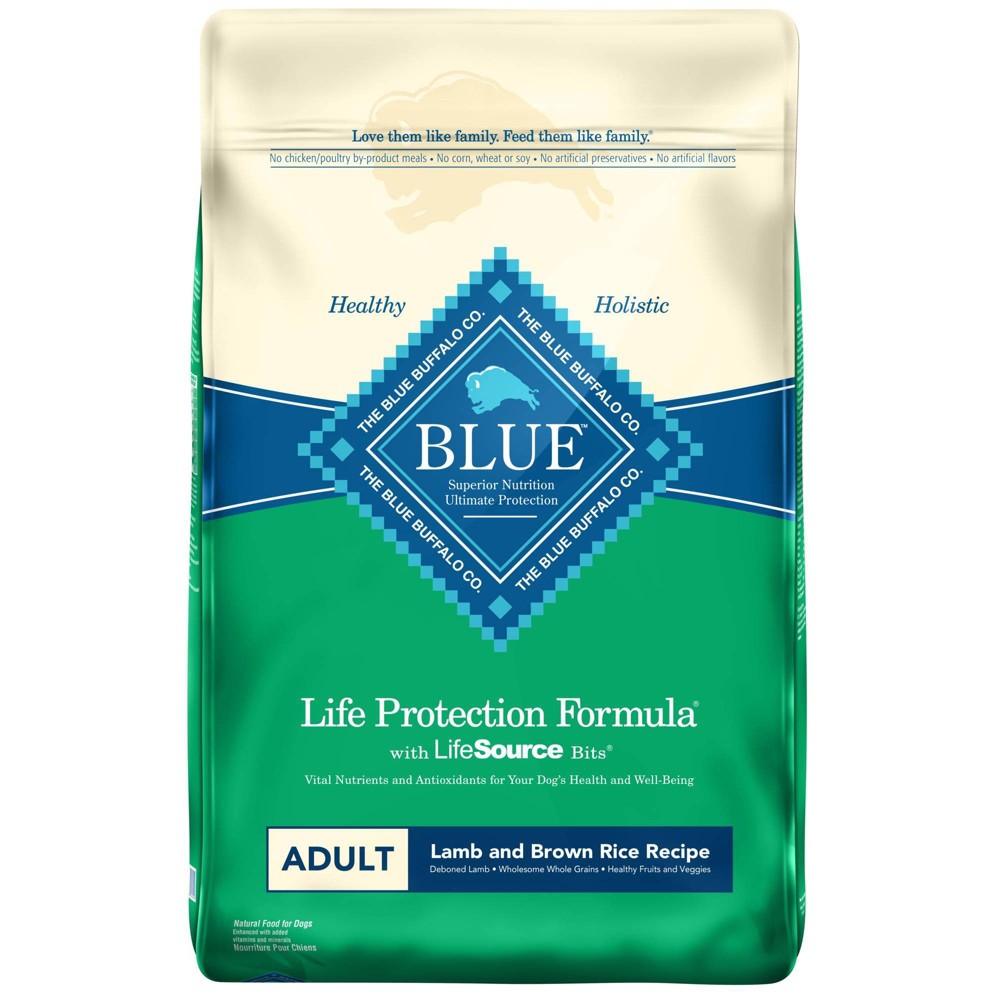 Blue Buffalo Life Protection Lamb & Brown Rice Recipe Adult Dry Dog Food - 22lbs