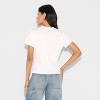 Women's Hello Kitty Howdy Short Sleeve Graphic Shrunken T-Shirt - White - 3 of 3