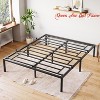 14In Twin/Full/Queen Size Bed Frame, Heavy Duty Metal Platform Bed Frame Full, Under Bed Storage, No Box Spring Needed - 2 of 4