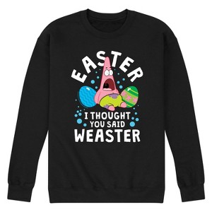 Men's - SpongeBob Squarepants - Easter Weaster Graphic Fleece Sweatshirt - 1 of 4