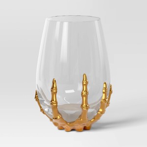 15.36 oz Stemless Skeleton Wine Glass - Threshold™ - 1 of 3