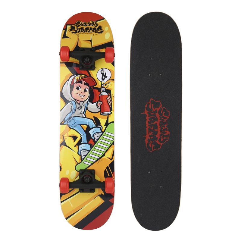 Subway Surfer 31" Skateboard for beginners and skate veterans with ABEC 1 Bearings - Jake, 1 of 8