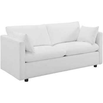 Modway Activate Upholstered Fabric Sofa - White