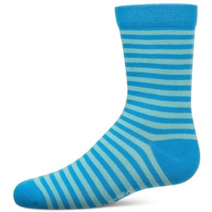 Memoi Thin Stripe Cotton Blend Boys Crew Sock - 1 of 4