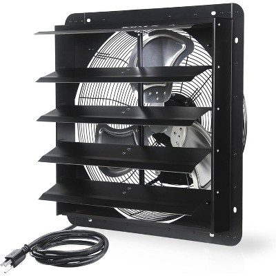 Wall Mounted Shutter Exhaust Fan,3500 CFM,1500 RPM High Speed Low Noise,Aluminum Automatic Shutter Attic Fan for Attic,Garage, Louvered Vent, Shops