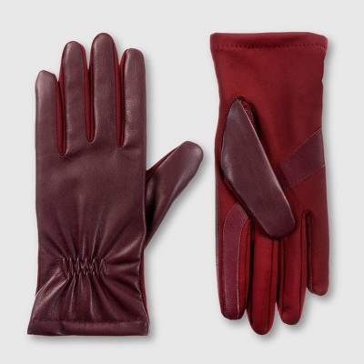 Isotoner Adult Faux Leather Gloves