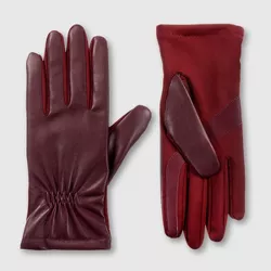 Isotoner Adult Faux Leather Gloves