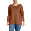 Lands' End Women's Supima Cotton Adjustable 3/4 Sleeve Boatneck Tunic - 4 of 4