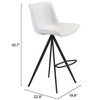 Zuo Aki Barstool (Set of 2) White & Black - 3 of 3