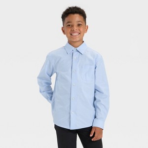 Camisa de vestir estilo Oxford de manga larga con botones para niños - Cat & Jack™