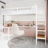 CAVINAS 77.56"Loft and Bunk Bed with L-shaped Desk and Storage Space,Twin Bed Frame with Stairs and Belt Railing,Bunk Bed for Teen & Adults - 2 of 4