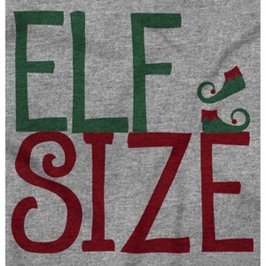 Funny Christmas Short Joke Elf Size Toddler Baby Graphic T Shirt Brisco Brands - 1 of 4