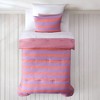 Lush Décor Twin XL Gale Cabana Stripe Comforter Purple - 4 of 4