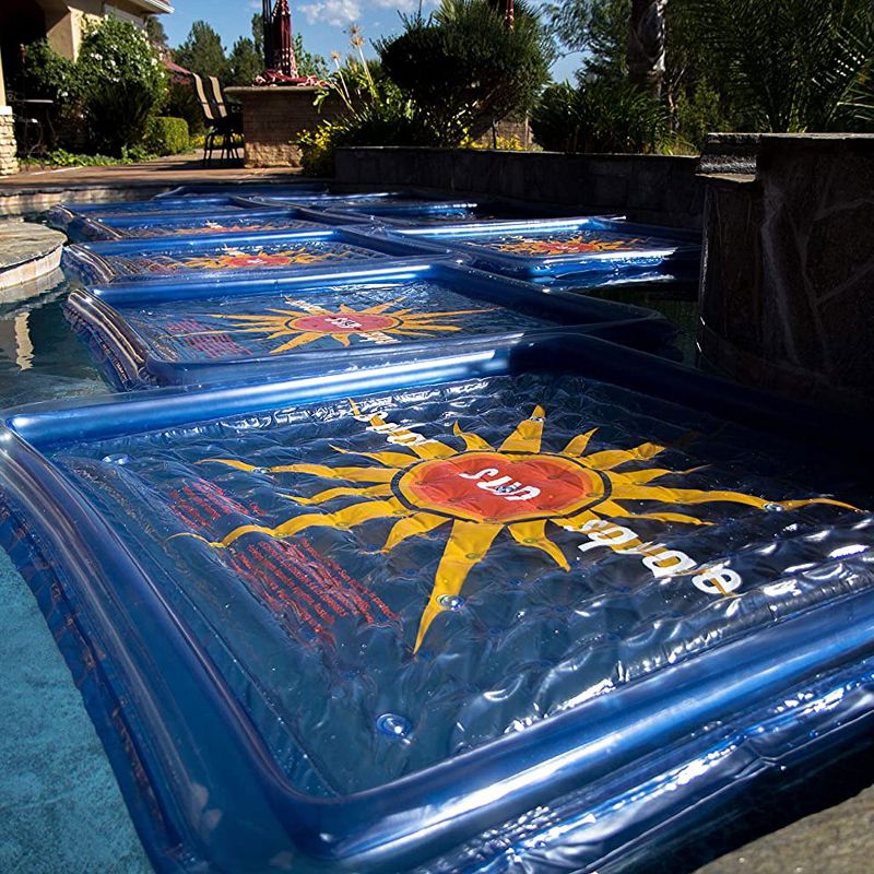 Solar Sun Rings SSSA-SB-02 UV Resistant Above Ground Inground Swimming Pool Hot Tub Spa Heating Accessory Square Heater Solar Cover, Sunburst, 5 of 7