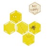 Bright Creations 100 Pack Unfinished Wood Hexagon Pieces for DIY Crafts, 2.5mm Wood Slice Cutouts, 2x2 Inches - 3 of 4