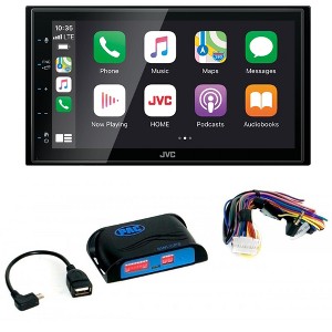 JVC KW-M56BT Digital Media Receiver 6.8" Touch Panel Compatible With Apple CarPlay & Android Auto with PAC SWI-CP5 Steering Wheel Interface - 1 of 4