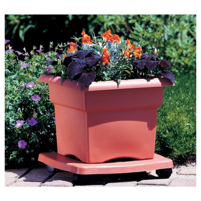 Veranda Square Terra Cotta Clay Planter for Indoor & Outdoor, 11 in.