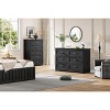 6 Drawers Dresser for Bedroom,Chest of Drawers with Wide Metal Handle,Farmhouse Modern Wooden Dresser,Natural Texture,Storage Organizer - 3 of 4
