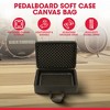 SKB Pedalboard Soft Case Canvas Bag with Padded Interior and Convenient Exterior Accessory Pouch, for Transporting Guitar Effects Pedals, Black - 4 of 4