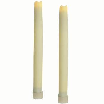 Pacific Accents Flameless LED 9" Taper Candles - Set of 2