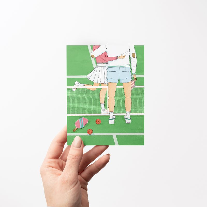 Love/Valentine's Greeting Card Pack (3ct) "Best Match Pickleball Couple" by Ramus & Co, 3 of 6