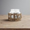 Slickblue Glass and Woven Willow Canister for Kitchen or Pantry, XSmall or XXSmall - 2 of 4
