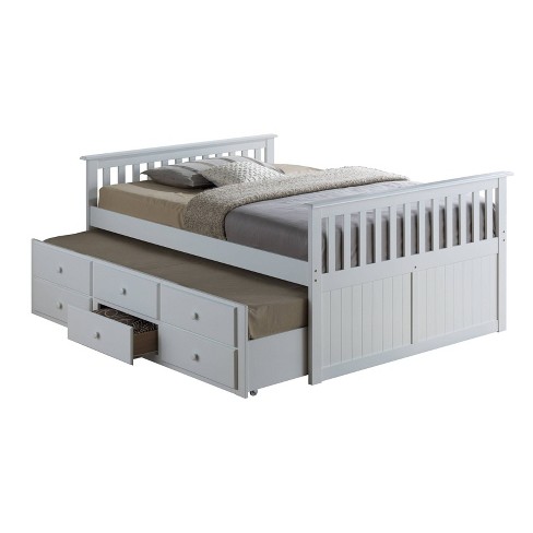 Lagoon Captain S Twin And Full Beds With Trundle White Broyhill