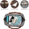Canvas Weekender Duffel Bag with Shoe Compartment for Men & Women, Overnight Carry-On Travel Tote with Luggage Sleeve - 4 of 4