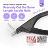 Saviland Nail Clippers with Magnets: Black Nail Clipper for Nails Cutter with Sizer Magnets 15PCS  (Black) (Black) - 2 of 4