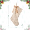 FIONECA Stocking ¨C Twisted Marten Fur Look With Bow - 4 of 4