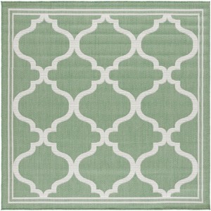 Bermuda BMU810 Machine Washable UV & Stain Resistant Non-Shedding Power Loomed Indoor/Outdoor Rugs - Safavieh - 1 of 4