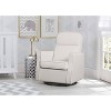 Delta Children Blair Slim Nursery Glider Swivel Rocker Chair - White ...