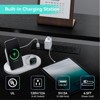 Gaming Desk Computer Desk - 62'' L Shaped with Power Outlets, LED Lights, Monitor Stand & Storage Shelves, Ergonomic Home Office Desk (Black Willow) - 4 of 4