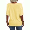 Imily Bela Women's Casual V Neck Half Sleeve Oversized T Shirt Solid Color Basic Top - 4 of 4