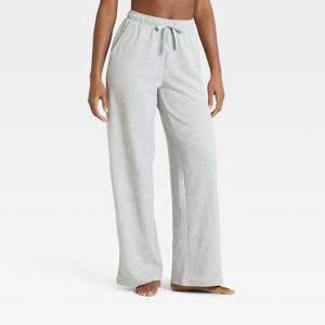 Women's Fleece Wide Leg Sweatpants - Auden™ - 1 of 4