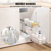 VEVOR 8.5"Wx21"Dx15"H Pull Out Cabinet Organizer, Heavy Duty Slide Out Pantry Shelves, Steel Roll Out Drawers, Sliding Drawer Storage, Silver - 4 of 4